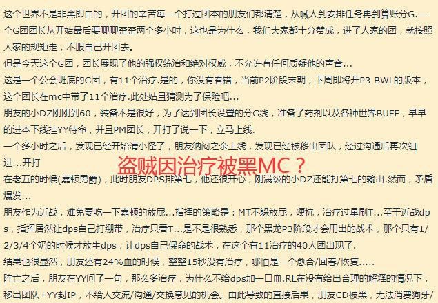 战术风波：盗贼玩家与公会指挥的团队纷争